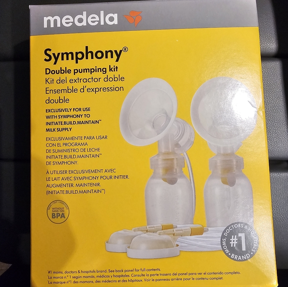 Medela Symphony Double Pumping Kit - Yellow and White